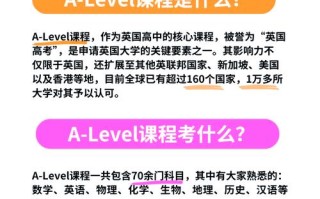 A-Level课程具体包含哪些科目与内容？