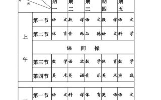 五年级课程表怎么安排？