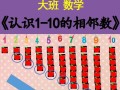 学前班数学相邻数视频怎么教孩子学懂？