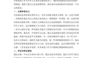 毕业生职业发展规划书