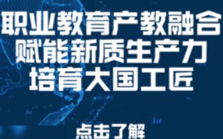 推动职业教育的创新发展