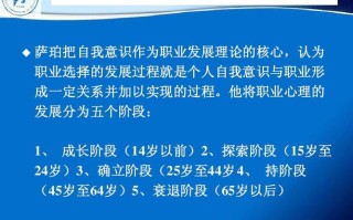 萨珀职业生涯阶段各有哪些特征与任务？