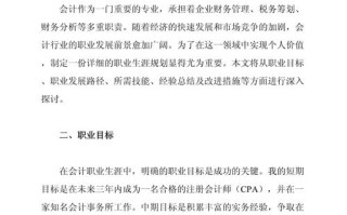 财务经理 职业发展规划