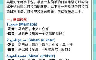 阿拉伯语入门自学速成可行吗？