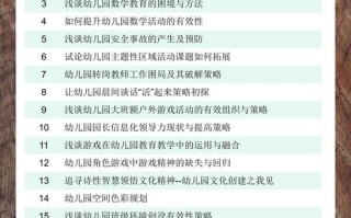 学前教育专科论文选题有哪些方向？