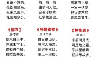 幼儿园学前班古诗大全