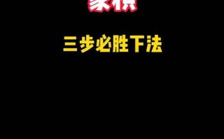 象棋自学视频教程怎么学才有效？