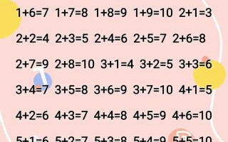 学前班数学该学啥？