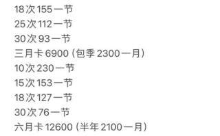 私教课一般买多少节合适？