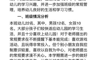 学前班开学前计划如何制定？
