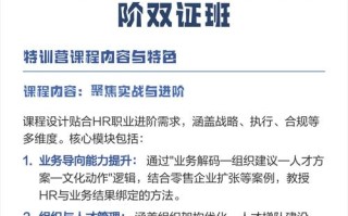 人力资源培训课程如何提升组织效能？