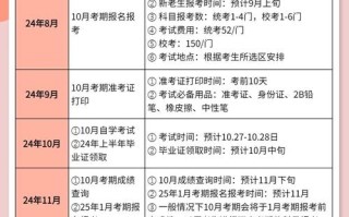 自学考试考试时间何时安排？