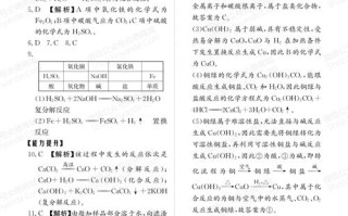 走进新课程高一化学答案