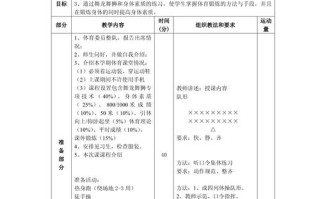 体育与健康课程教案如何有效设计？