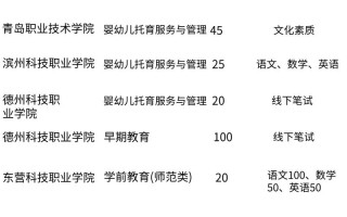 山东单招学前教育学校哪家好？