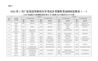 广东自学考试2025年时间安排何时公布？