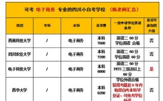 自学考试电子商务专业