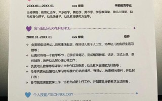 学前教育毕业简历如何突出个人优势？
