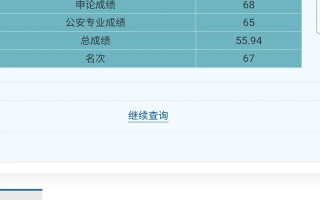 公务员主要课程成绩