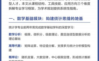 应用统计学核心课程有哪些？