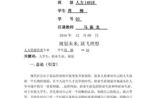 职业发展课程论文怎么写