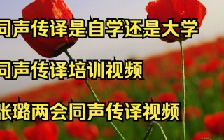 35岁自学同声传译，还来得及吗？