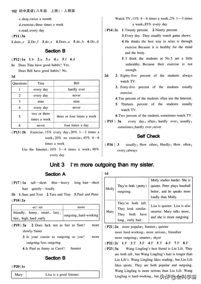 八年级上册英语新课程答案哪里有？-第1张图片-指南针培训网