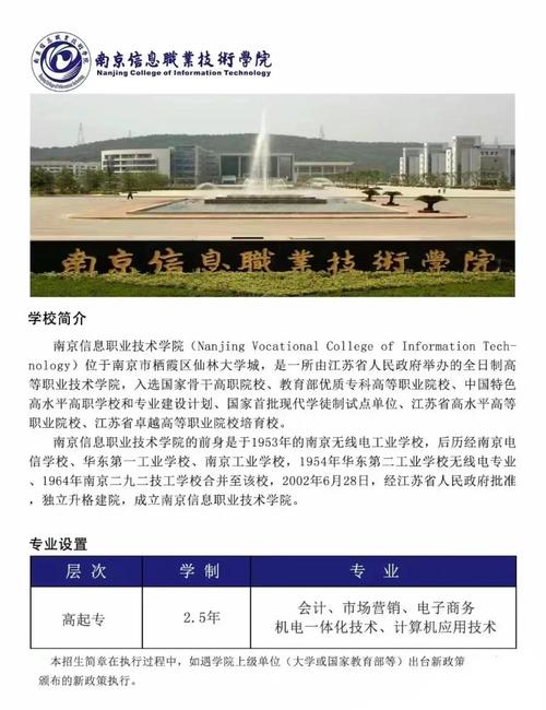 南京信息职业技术学院发展历程有何关键节点？-第1张图片-指南针培训网