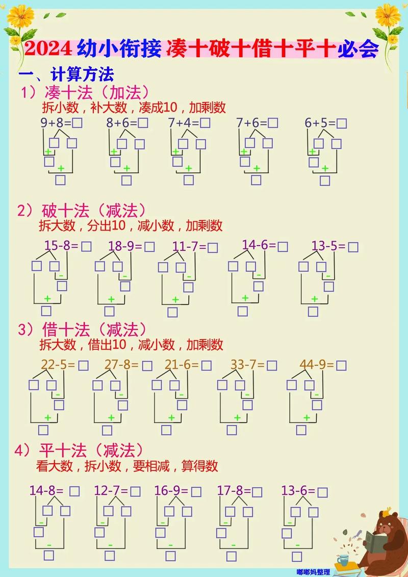 凑十法怎么教?学前班数学教案要点-第3张图片-指南针培训网 凑十法怎么教?学前班数学教案要点-第3张图片-指南针培训网