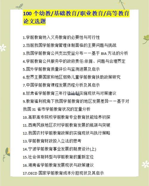 学前本科论文选题，如何选好又实用？-第1张图片-指南针培训网