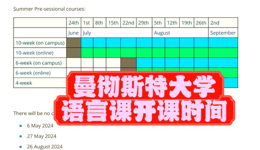 曼彻斯特大学课程时间-第2张图片-指南针培训网