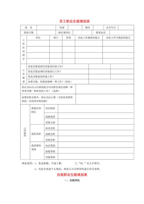 青年员工职业发展规划表-第2张图片-指南针培训网 青年员工职业发展规划表-第2张图片-指南针培训网