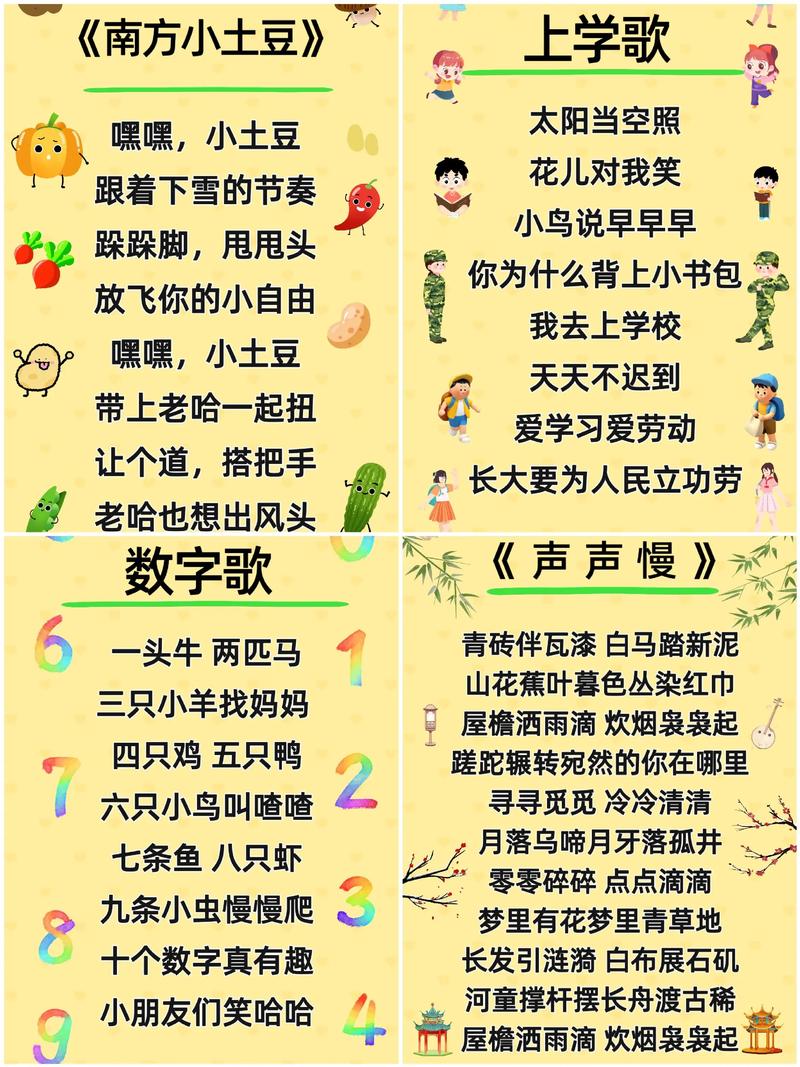 学前班适合教什么儿歌-第1张图片-指南针培训网 学前班适合教什么儿歌-第1张图片-指南针培训网