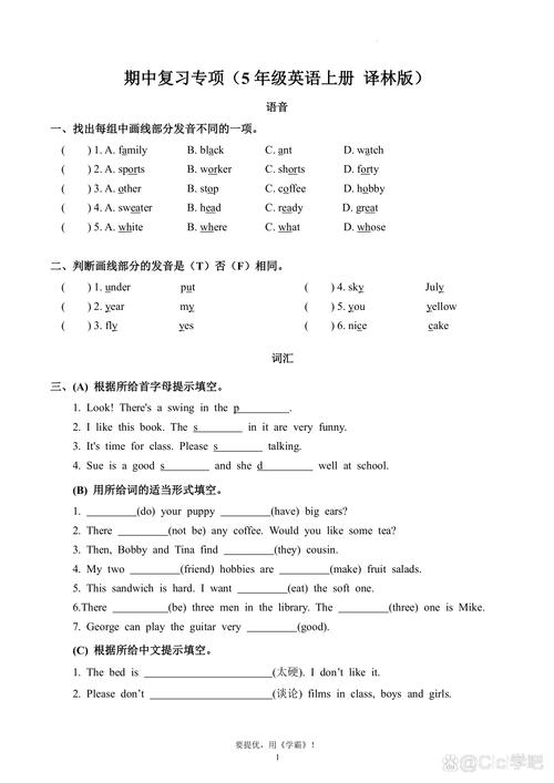 小学英语课标试题核心考点有哪些？-第1张图片-指南针培训网