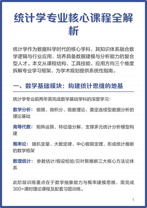 应用统计学核心课程有哪些?-第1张图片-指南针培训网 应用统计学核心课程有哪些?-第1张图片-指南针培训网