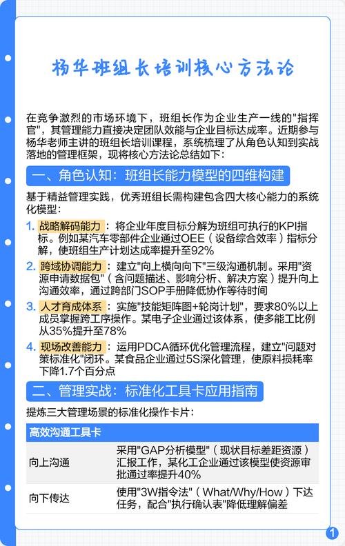 班组长培训课程有哪些？-第2张图片-指南针培训网
