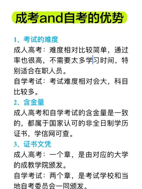 自学考试与成人自考有何区别?-第3张图片-指南针培训网 自学考试与成人自考有何区别?-第3张图片-指南针培训网