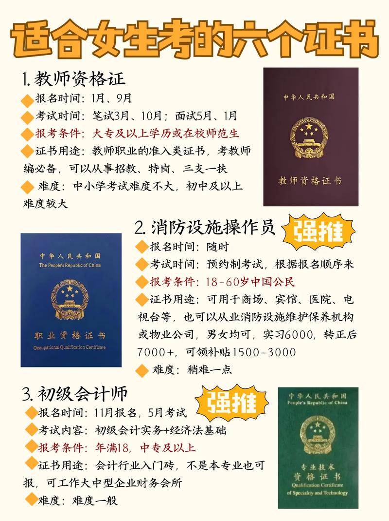 女生自学能考哪些实用证书？-第2张图片-指南针培训网