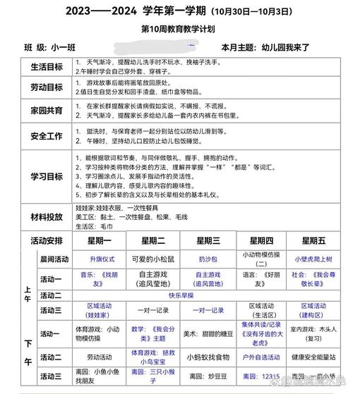 幼儿园学前班学期目标如何科学制定？-第3张图片-指南针培训网