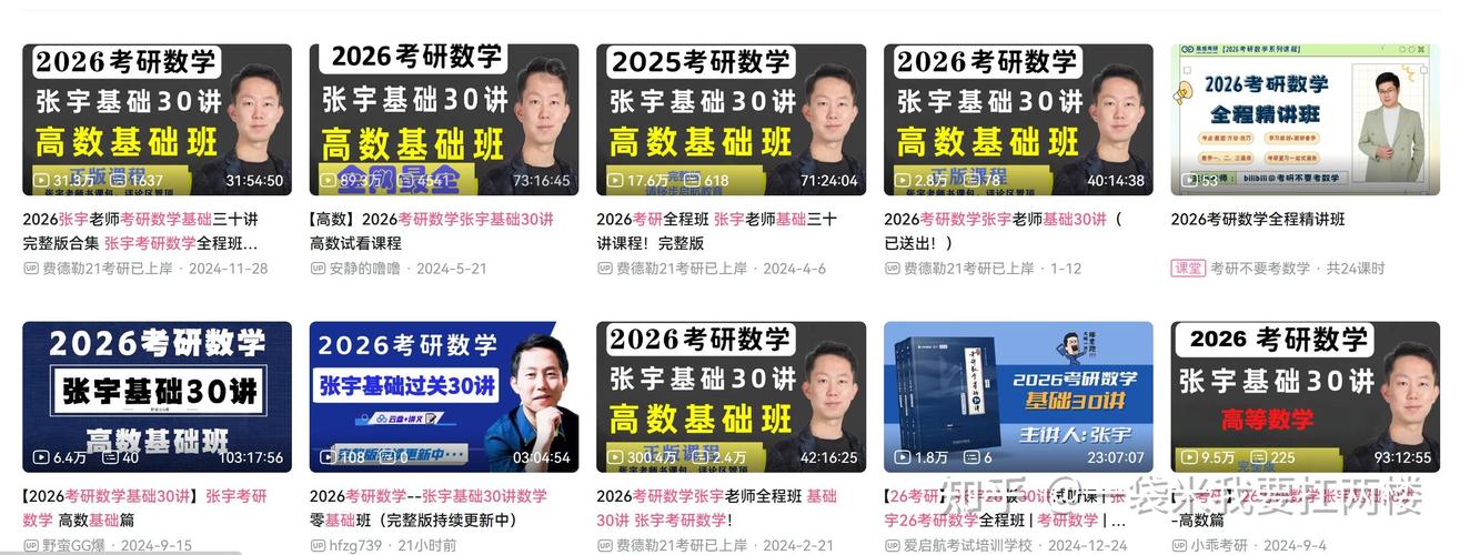 数学研究生课程视频哪里能找到?-第1张图片-指南针培训网 数学研究生课程视频哪里能找到?-第1张图片-指南针培训网