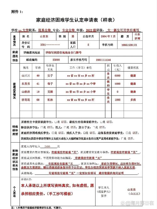 学前教育资助金申请表怎么填？-第3张图片-指南针培训网